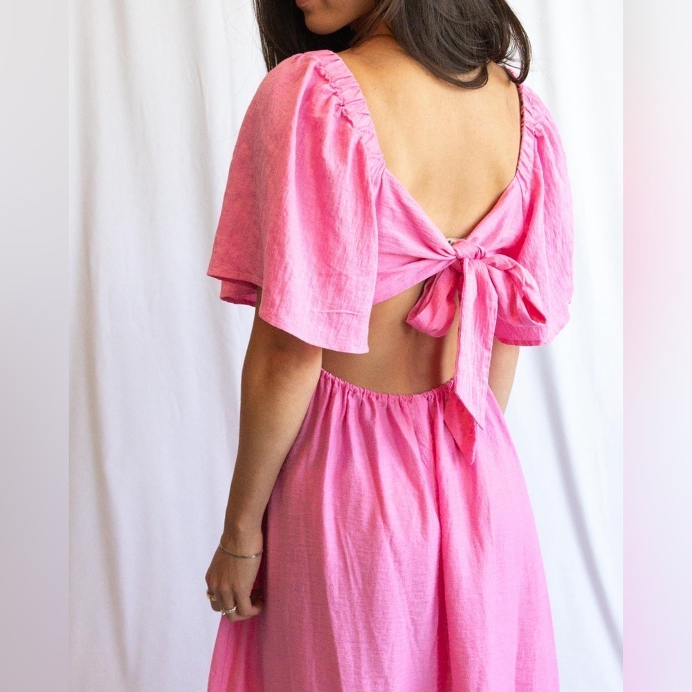 Bow Midi dress - Picture 4 of 11